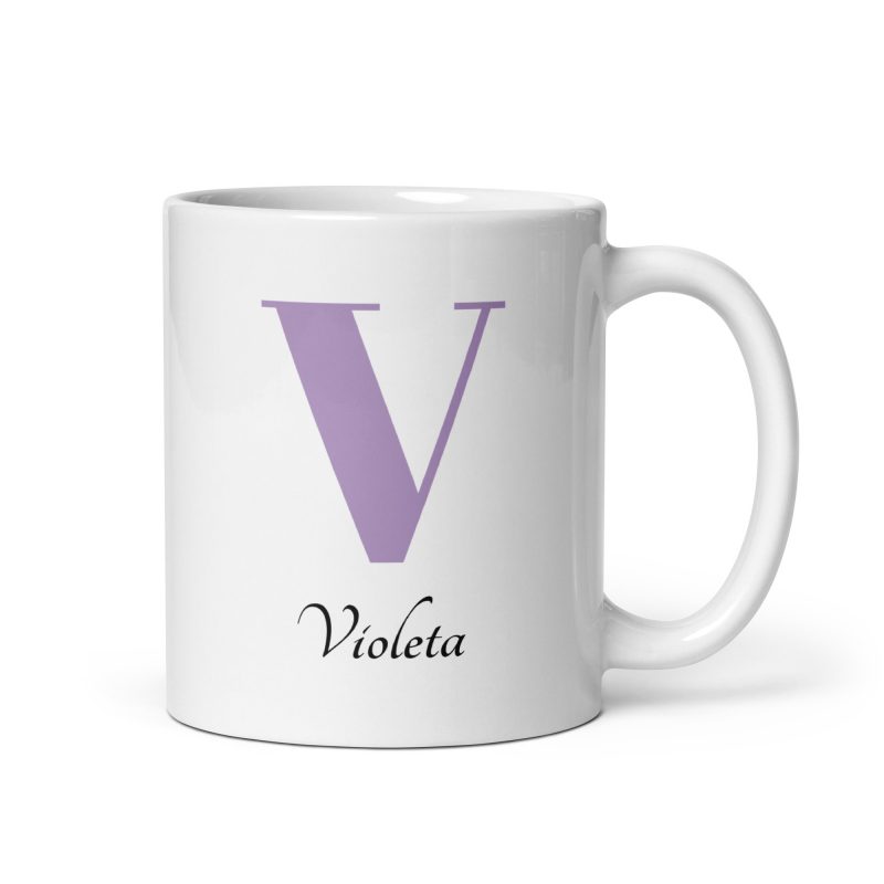 Taza con el nombre Violeta, un regalo especial