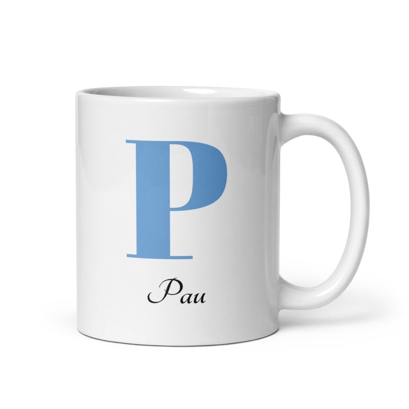 Taza con el nombre Pau, ideal para regalos