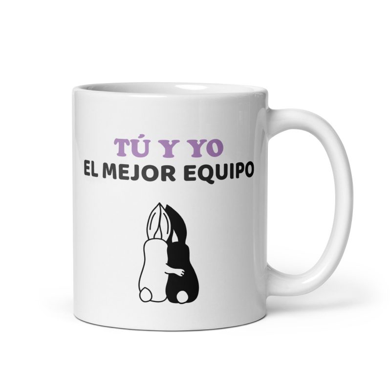 Taza especial tú y yo, el mejor equipo - regalo motivador