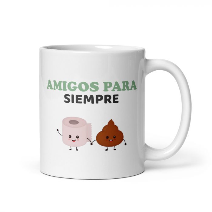 Taza divertida amigos para siempre, regalo divertidísimo