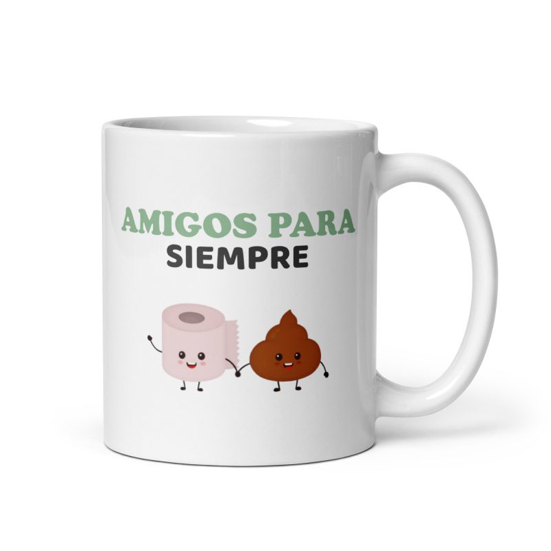 Taza divertida amigos para siempre, regalo divertidísimo
