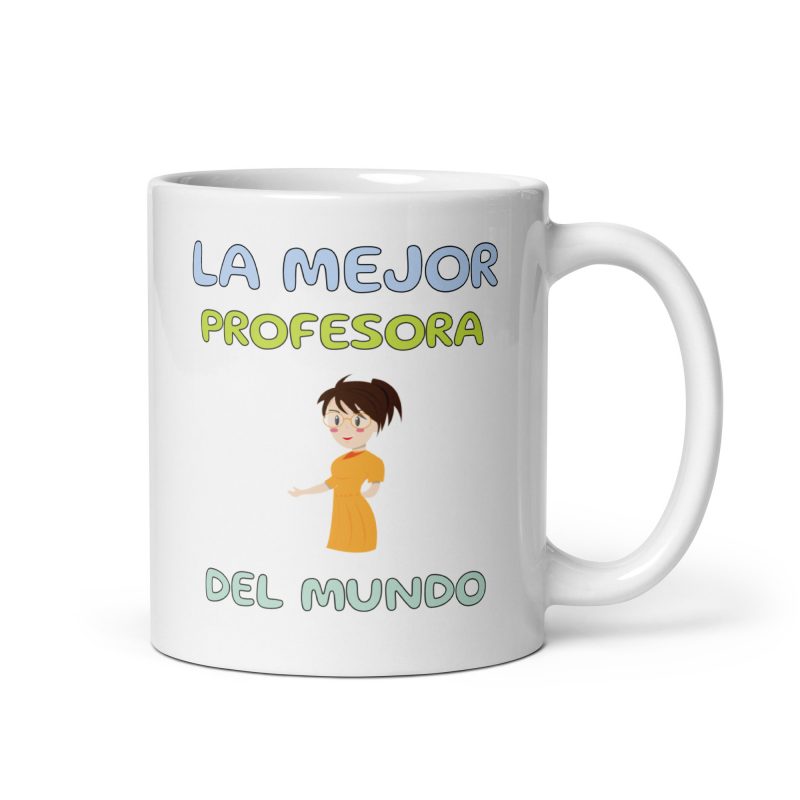 Taza para la mejor profesora del mundo, regalo de fin de curso