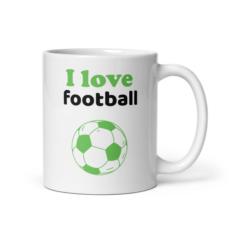 taza de regalo i love football
