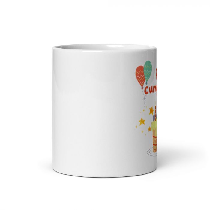 Taza Feliz Cumpleaños con Tarta y Globos - Regalo Ideal - Imagen 3