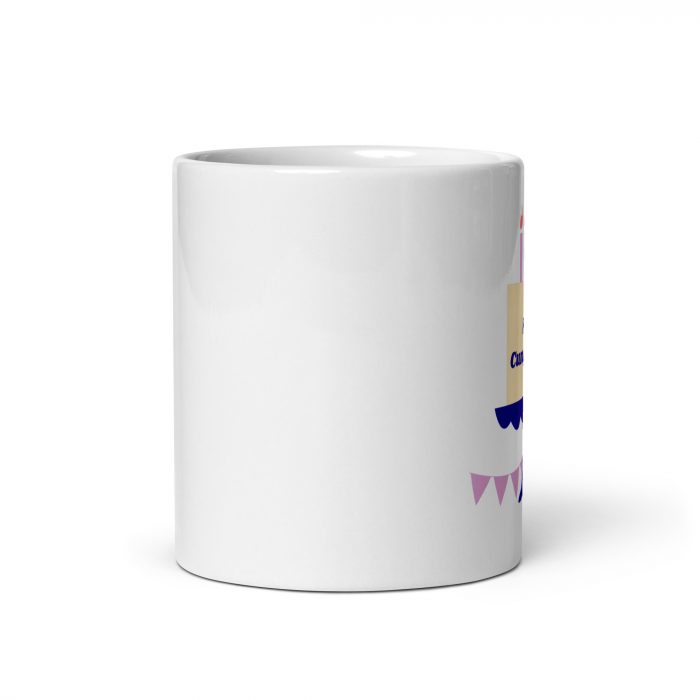 Taza Feliz Cumpleaños con Tarta y Banderines - Regalo Perfecto - Imagen 3