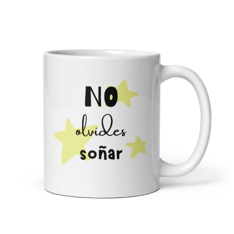 Taza motivadora no olvides soñar, regalo inspirador