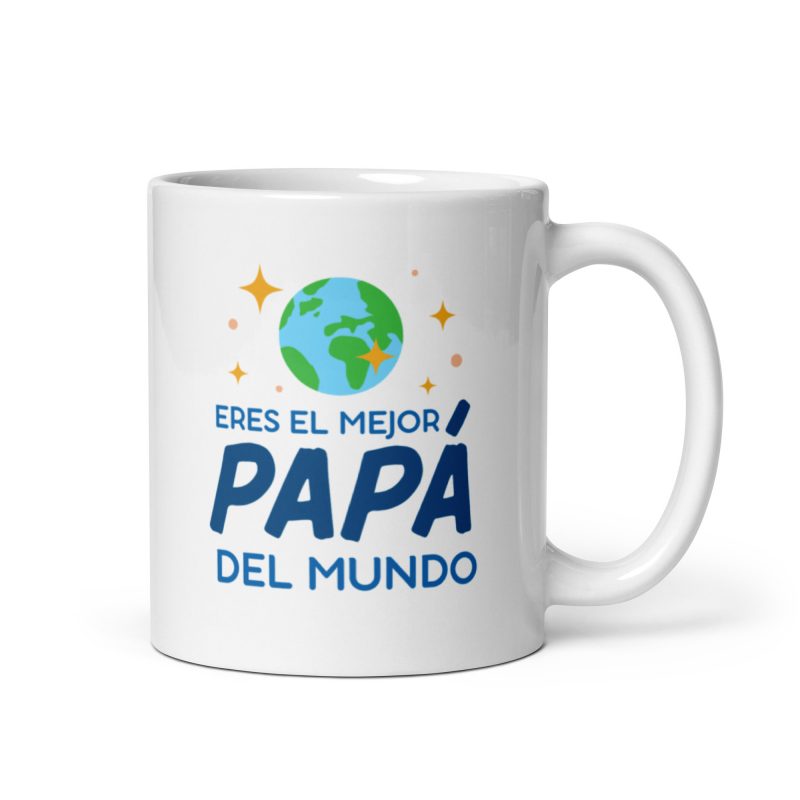 Taza con el mensaje eres el mejor papá del mundo, regalo día de la madre