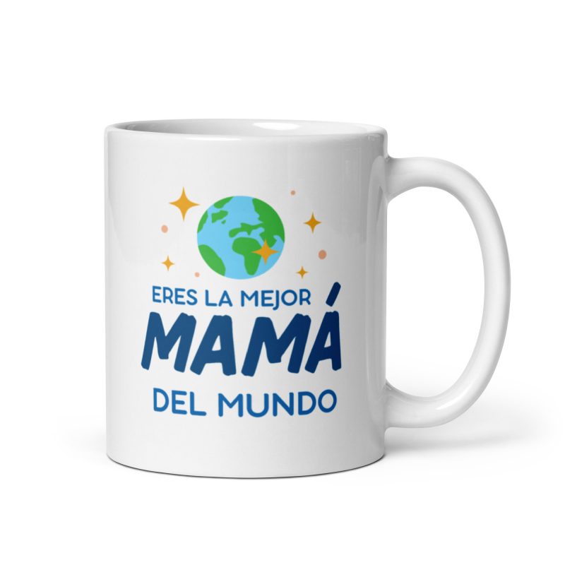 Taza con el mensaje eres la mejor mamá del mundo, regalo día de la madre