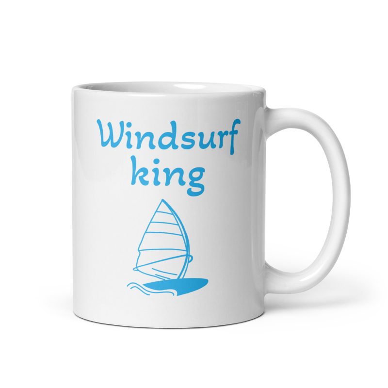 Taza windsurf king, regalo para amantes del windsurf