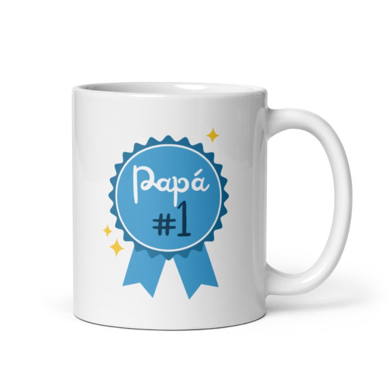 Taza con el mensaje papá #1, regalo día del padre