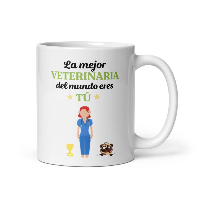 Taza la mejor veterinaria eres tú, regalo para veterinarias