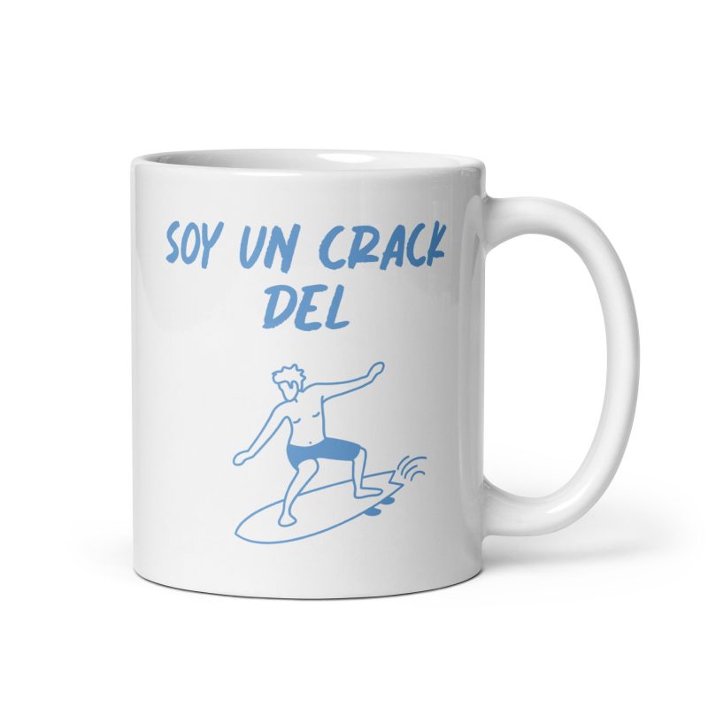 Taza de regalo para fans del surf con el mensaje I love surf
