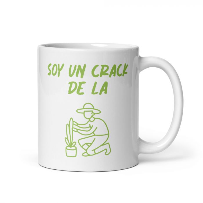 Taza soy un crack de la jardinería, regalo ideal para jardineros