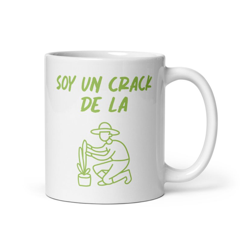 Taza soy un crack de la jardinería, regalo ideal para jardineros