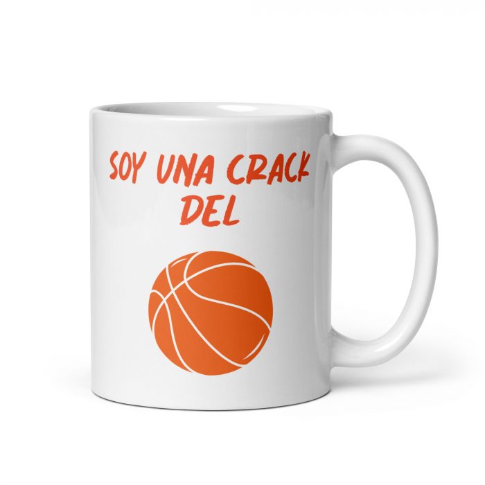 Taza soy una crack del baloncesto, regalo ideal para amantes del básquet
