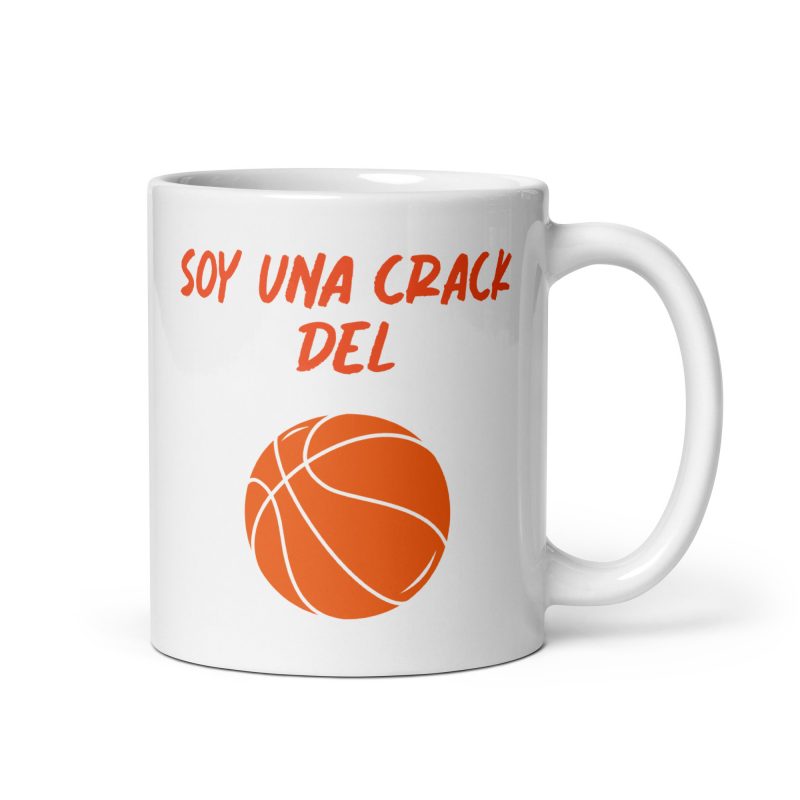 Taza soy una crack del baloncesto, regalo ideal para amantes del básquet