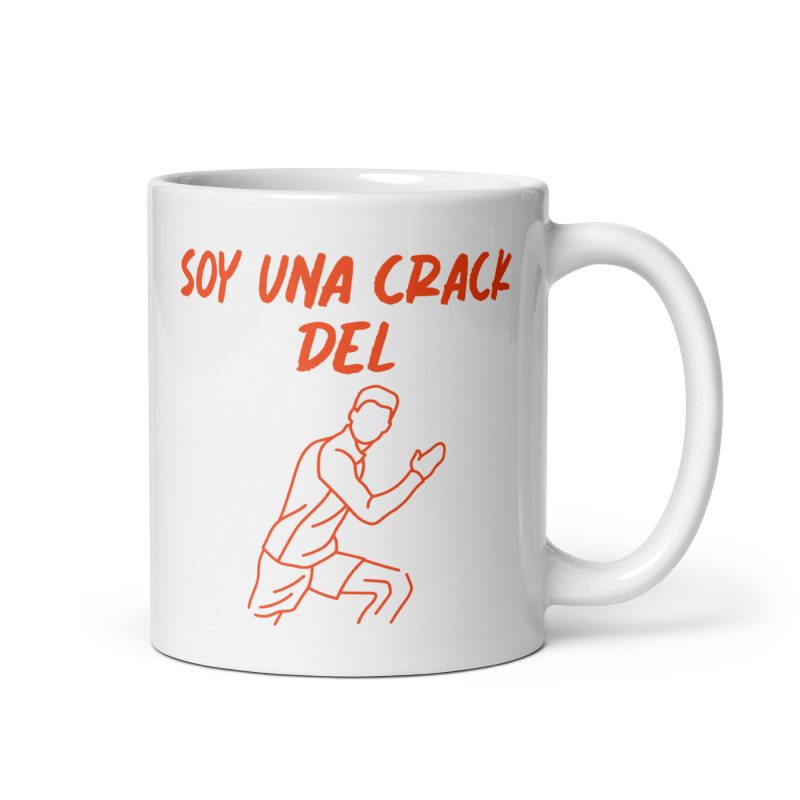 Taza de regalo para atletas con el mensaje soy un crack del atletismo