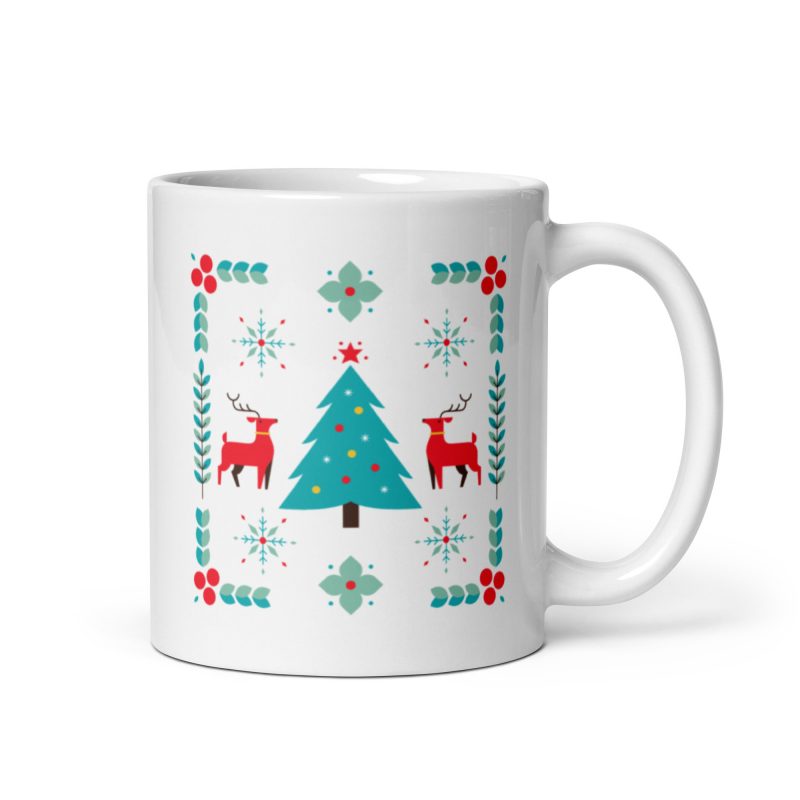 Taza de regalo navideña con diseño bonito