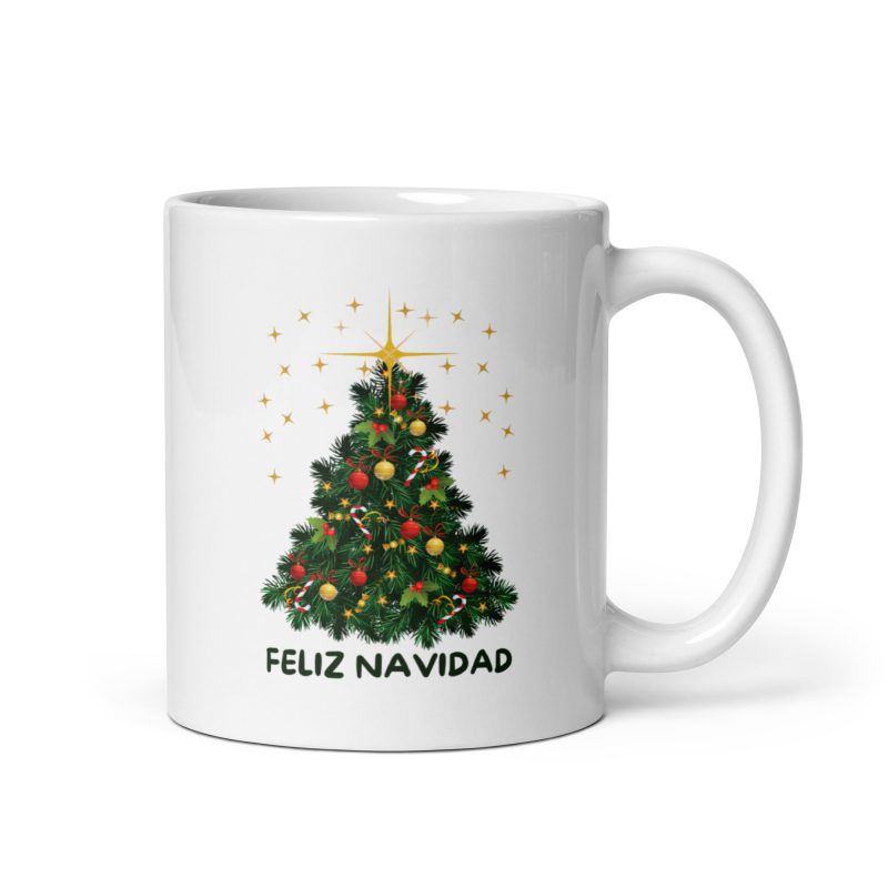 Taza de regalo con el mensaje feliz navidad