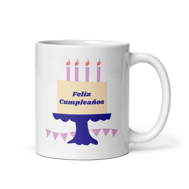 Taza de regalo con el mensaje feliz cumpleaños