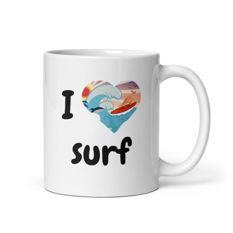 Taza I love surf, un regalo especial