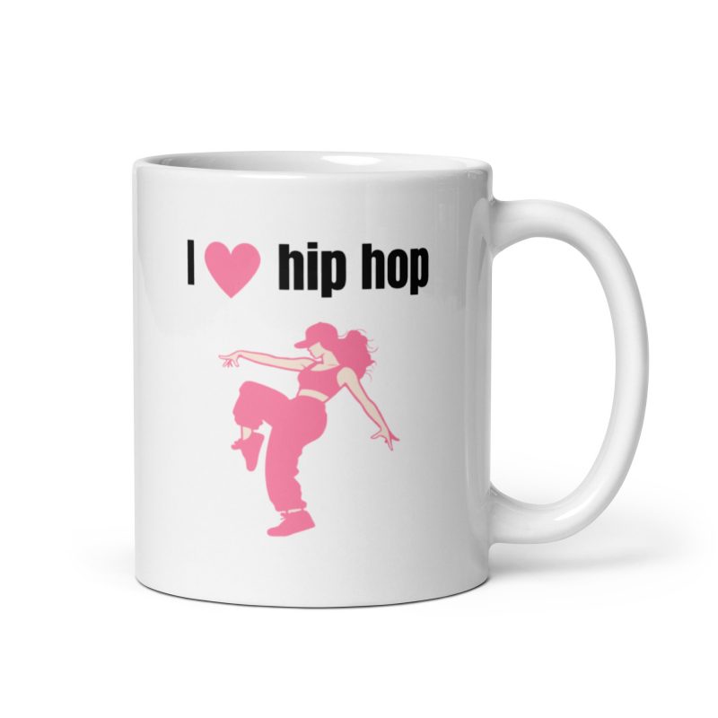 Taza I love hip hop chica, regalo especial para bailarinas