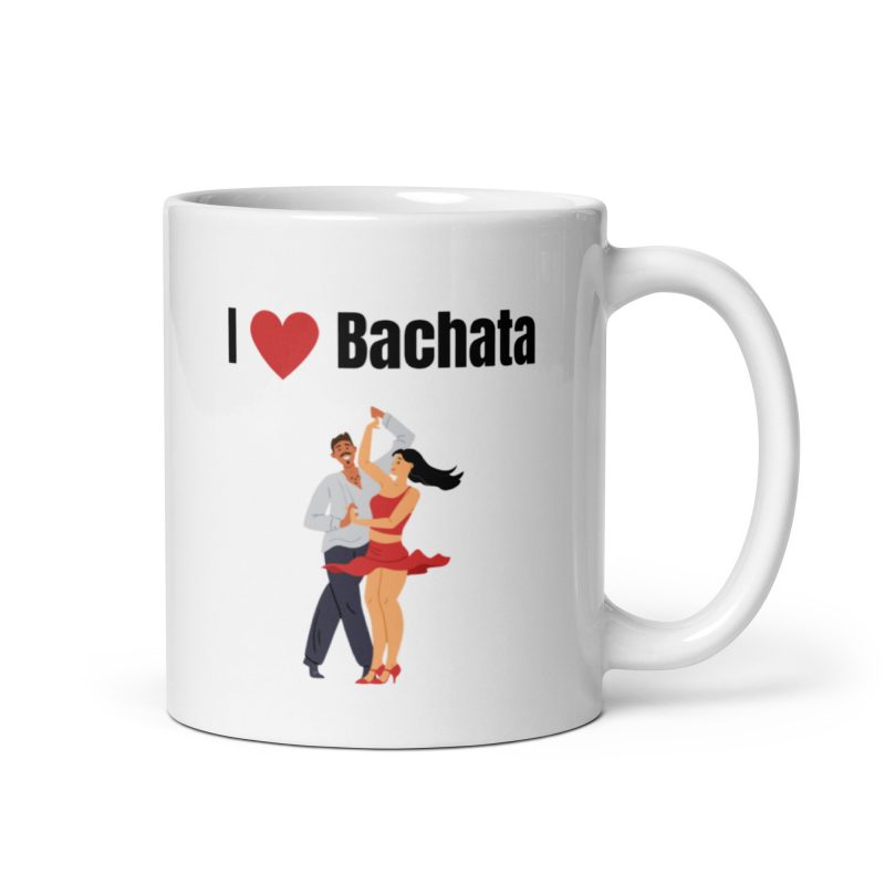 Taza I love bachata, un regalo original para amantes del baile