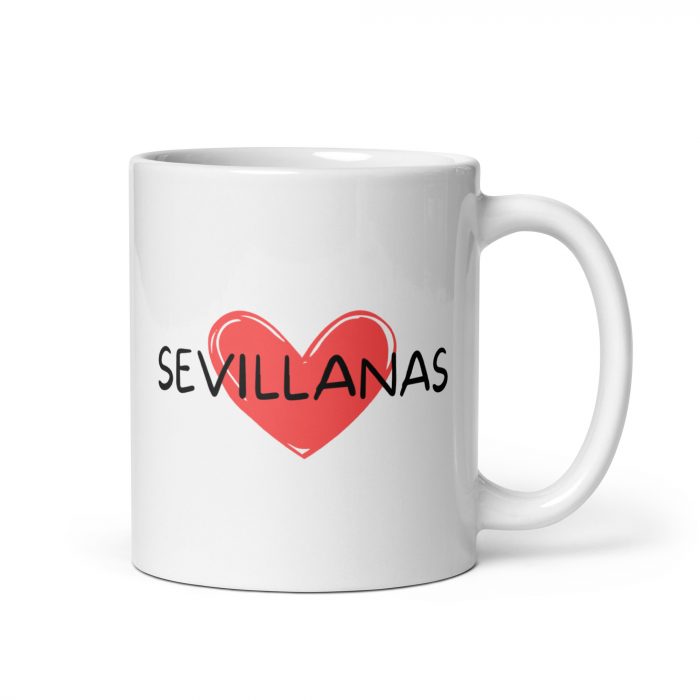 Taza corazón sevillanas, un regalo para amantes del baile