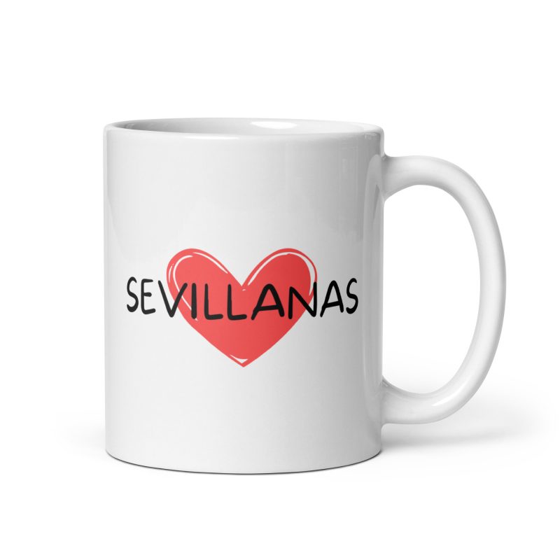 Taza corazón sevillanas, un regalo para amantes del baile