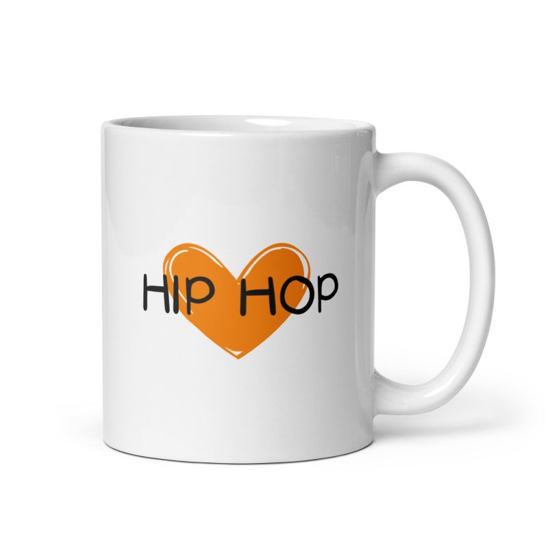 Taza corazón hip hop, regalo especial para amantes de este baile