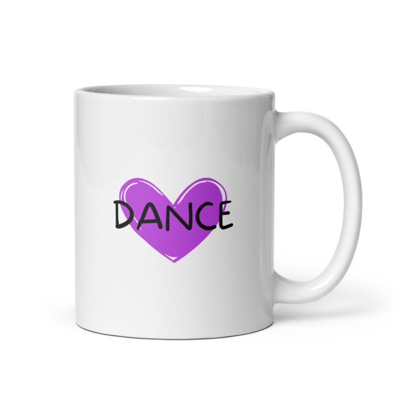 Taza corazón dance, regalo original para amantes del baile
