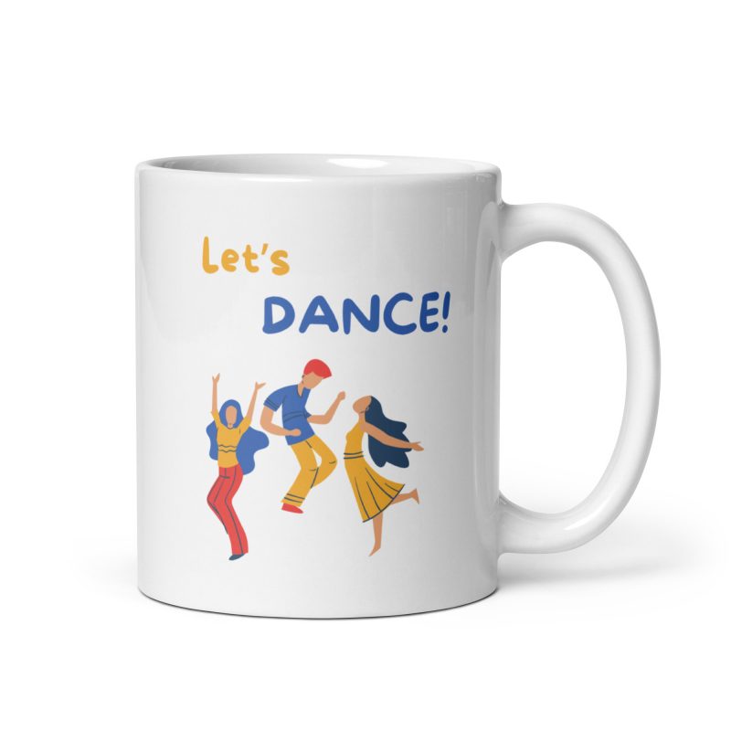 Taza regalo con el mensaje Let's dance