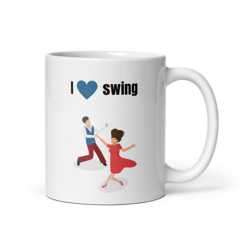 Taza para bailarines I love swing, ideal para regalos
