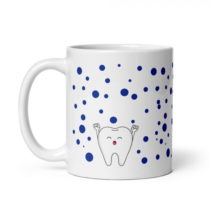 Taza Diente Feliz | Diseño Alegre de Salud Bucal | Regalo Original - Imagen 2