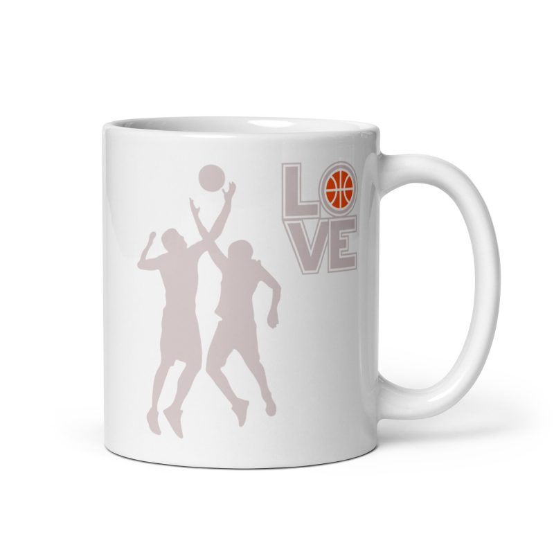 Taza Baloncesto Amor "LOVE Basket" | Regalo Original para Fans del Básquet