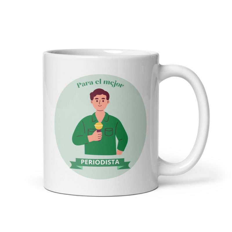 Taza para el mejor periodista, ideal para regalos