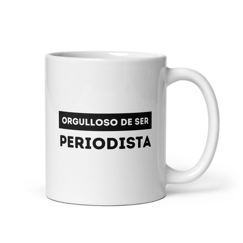 Taza orgulloso de ser periodista, un regalo especial