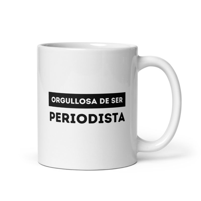 Taza de regalo orgullosa de ser periodista