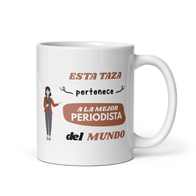 taza para la mejor periodista del mundo, un regalo especial