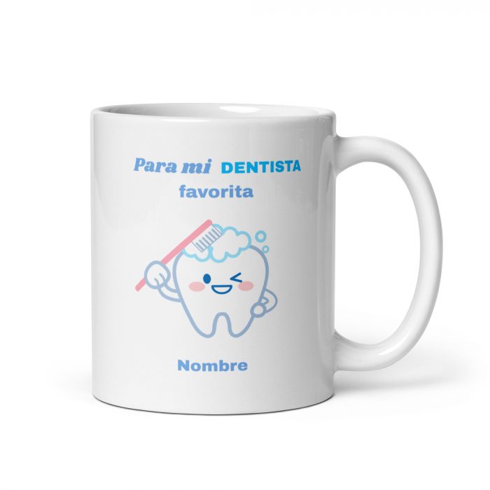 Taza para mi dentista favorita, ideal para regalos y personalizable con nombre