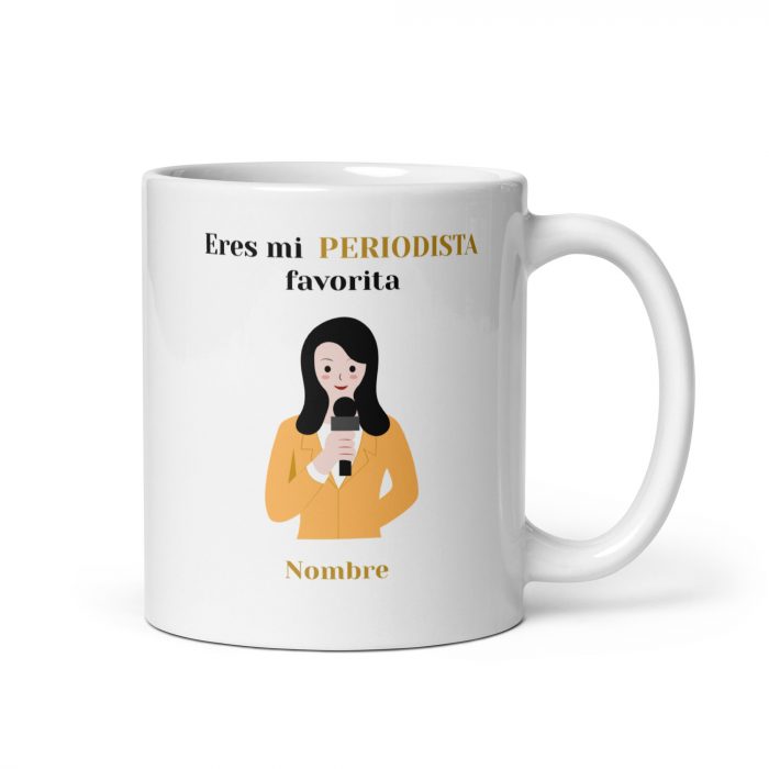 Taza "Eres mi Periodista Favorita" - Personalizable | Regalo Especial