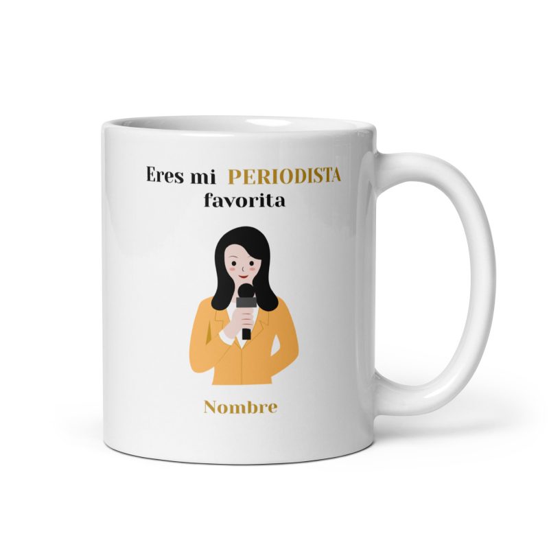 Taza "Eres mi Periodista Favorita" - Personalizable | Regalo Especial