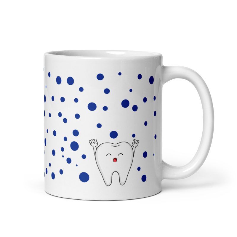 taza de regalo diente contento