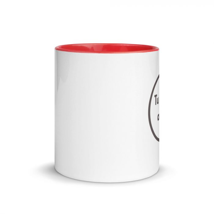 Taza con Logo para Empresas | Asa y interior Rojos | Personalización Sin Cantidad Mínima - Imagen 2