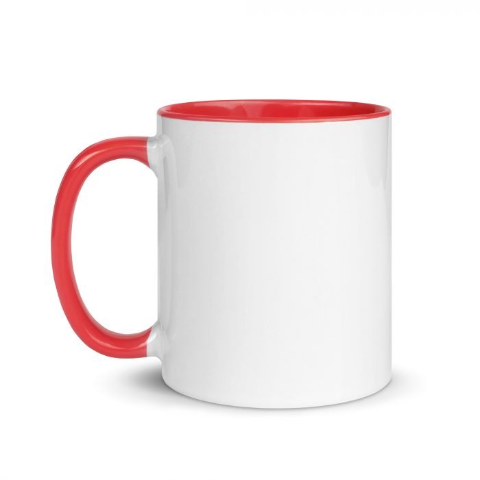 Taza con Logo para Empresas | Asa y interior Rojos | Personalización Sin Cantidad Mínima - Imagen 3