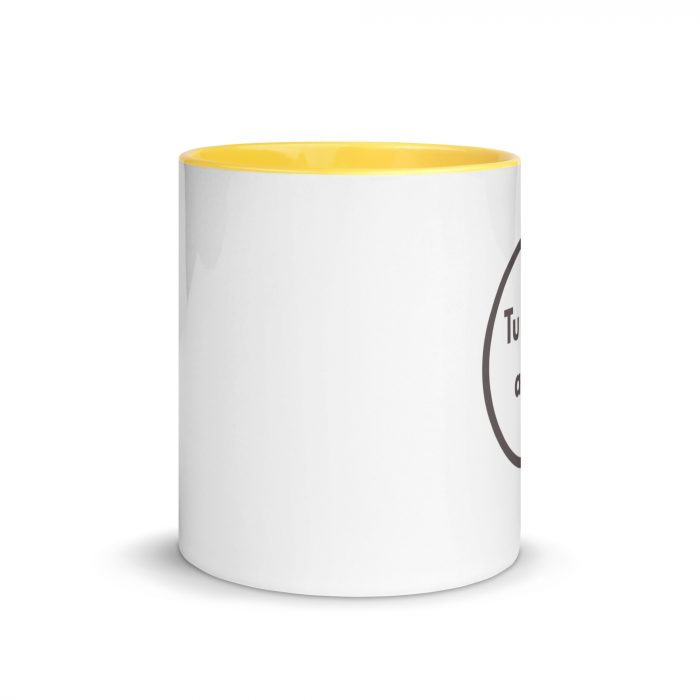 Tazas con Logo para Empresas | Interior y Asa Amarillos | Sin Mínimo - Imagen 2
