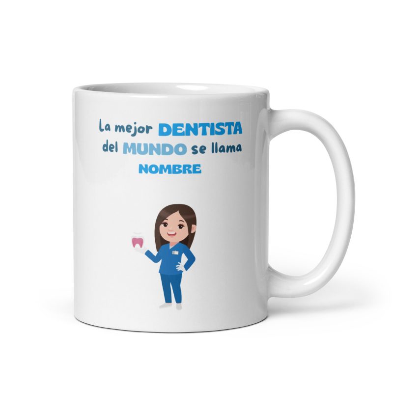 Taza "La Mejor Dentista del Mundo se llama [Nombre]" | Regalo Personalizado